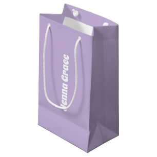Trend Colour - Soft Violet Small Name Gift Bag