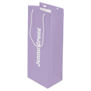 Trend Colour - Soft Violet Wine Gift Bag