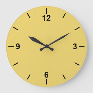 Trend Colour Soft Yellow Large Wall Clock