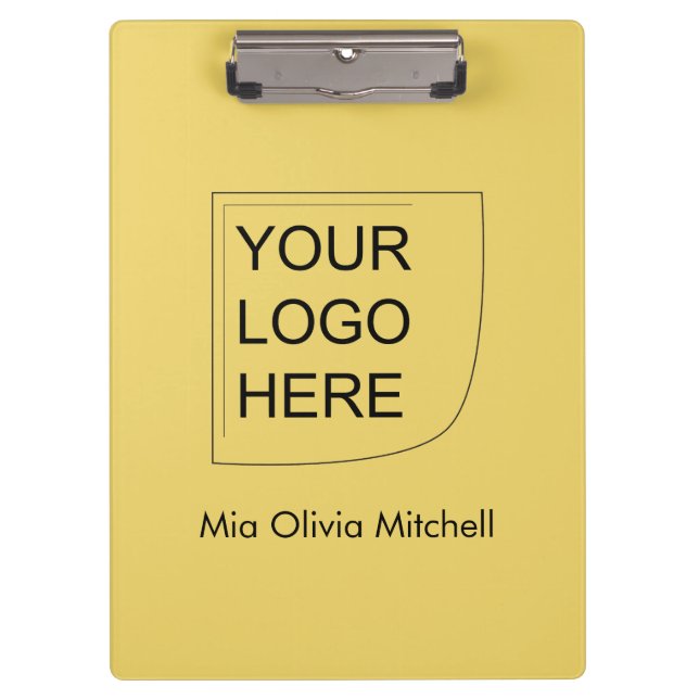 Trend Colour Soft Yellow - Logo Clipboard (Front)