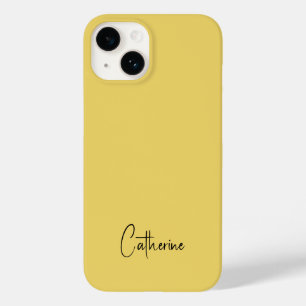 Trend Colour Soft Yellow Minimalist Case-Mate iPhone 14 Case
