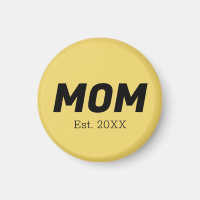 Trend Colour - Soft Yellow Mum Magnet