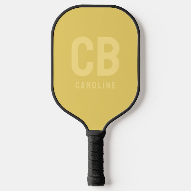 Trend Colour Soft Yellow Pickleball Paddle (Front)