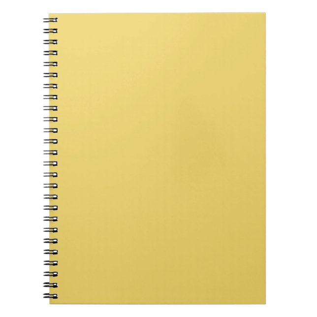 Trend Colour - Soft Yellow Solid Notebook (Front)