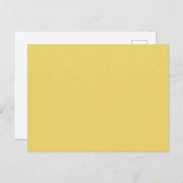 Trend Colour - Soft Yellow Solid Postcard (Front/Back)