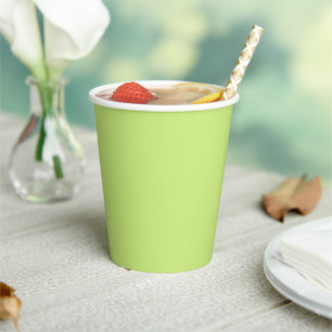 Trend Colour - Spring Green Paper Cups