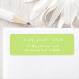 Trend Colour - Spring Green Return Address Labels