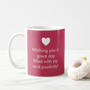 Trend Colour Vibrant Magenta  Name / Positivity Mu Coffee Mug