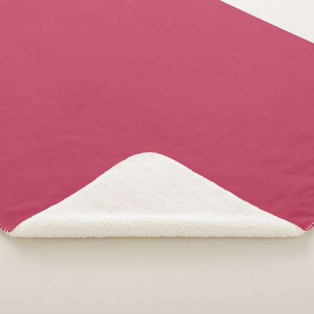 Trend Colour - Vibrant Magenta Sherpa Blanket (3/4)