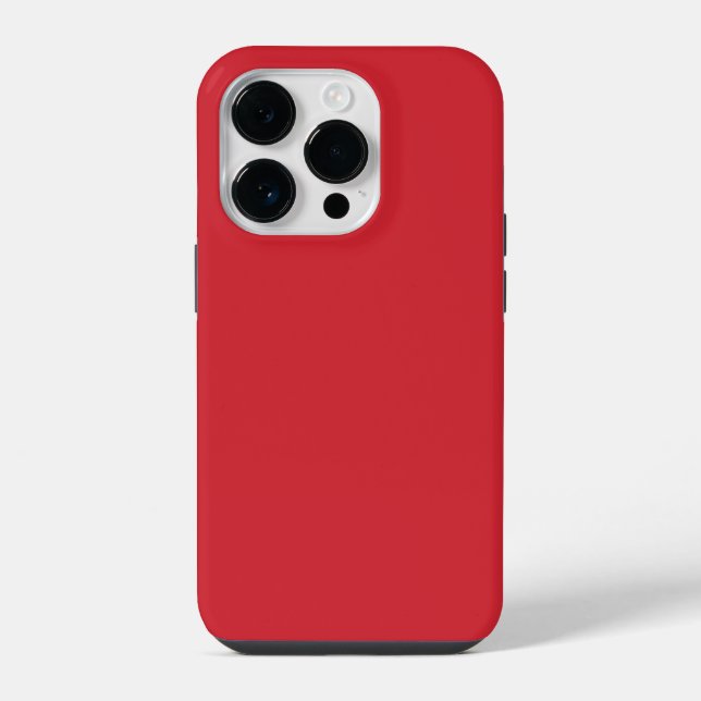 Trend Colour - Vibrant Red iPhone Case (Back)