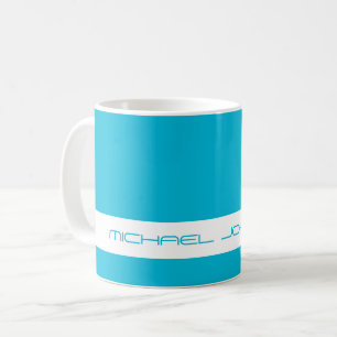 Trend Colour Vivid Cyan - Futuristic Name Mug