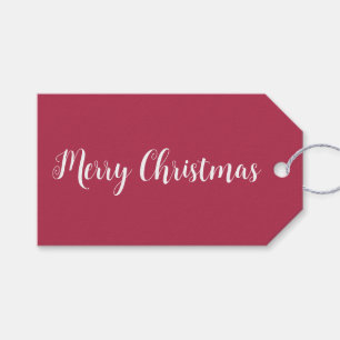 Trend Colour Warm Pink Minimalist Gift Tags