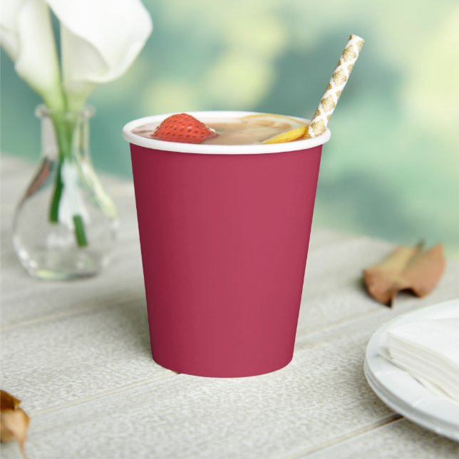 Trend Colour Warm Pink Paper Cups (Insitu)