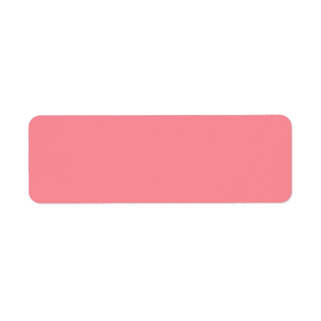 Trend Colour Watermelon Pink Return Address Labels (Front)