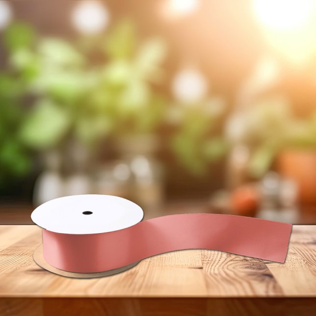 Trend Colours - Coral Sunset Colour - Solid Satin Ribbon (Creator Uploaded)