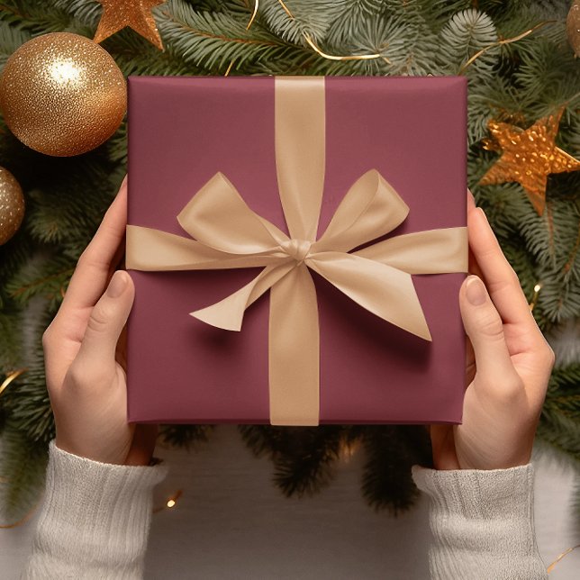 Trend Colours - Crimson Red Colour - Solid Roll Wrapping Paper (Creator Uploaded)