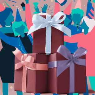 Trend Colours - Crimson Red Colour - Solid Wrapping Paper Sheet