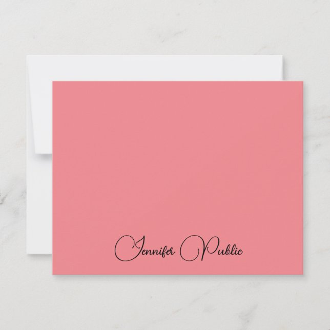Trend Colours Elegant Typography Name Text Card (Front)