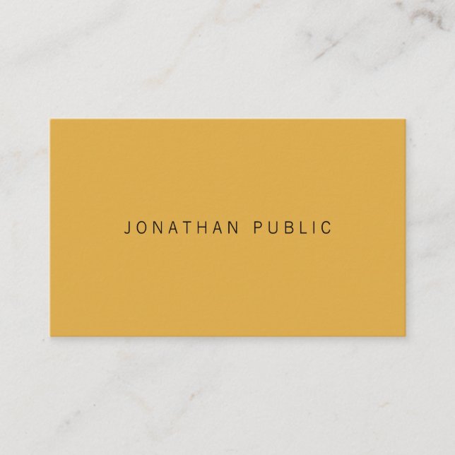 Trend Colours Modern Minimalist Elegant Simple Business Card (Front)