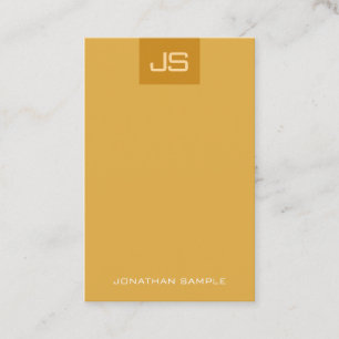 Trend Colours Modern Monogram Elegant Template Business Card