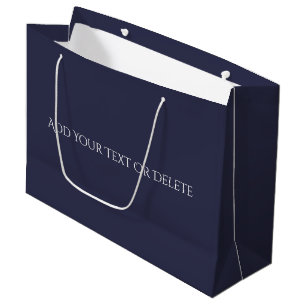 Trend Colours - Navy Blue Colour - Solid Large Gift Bag