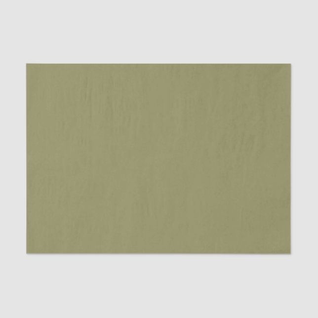 Trend Colours - Olive Green Colour - Solid Tissue Paper (Front)