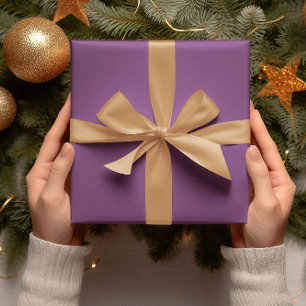 Trend Colours - Plum Purple Colour - Solid Roll Wrapping Paper