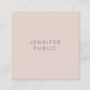 Trend Colours Professional Modern Minimalist Desig Square Business Card