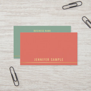 Trend Colours Professional Template Elegant Gold Business Card