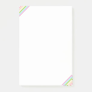 Trend Colours Stripe Template Blue Pink Yellow Post-it Notes