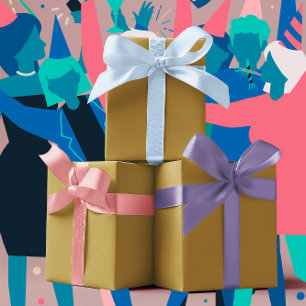 Trend Colours - Sunny Olive Colour - Solid Wrapping Paper Sheet