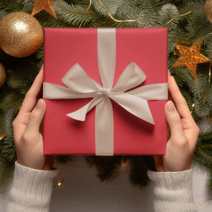 Trend Colours - Vibrant Red Colour - Solid Roll Wrapping Paper