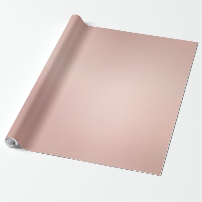 Trend Elegant Rose Gold Template Large Glossy Gift Wrapping Paper (Unrolled)