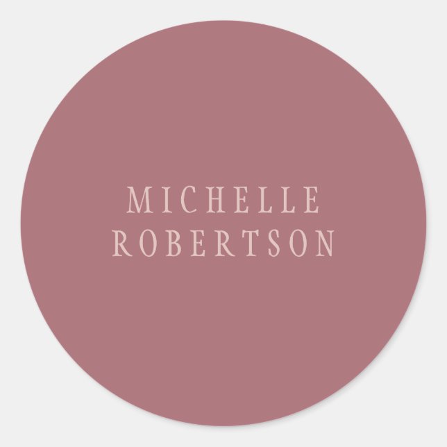 Trend Rose Dust Gold Creative Unique Classical Classic Round Sticker (Front)