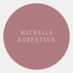 Trend Rose Dust Gold Creative Unique Classical Classic Round Sticker