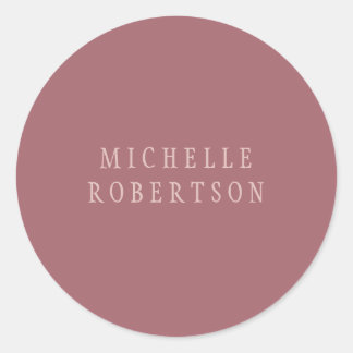 Trend Rose Dust Gold Creative Unique Classical Classic Round Sticker