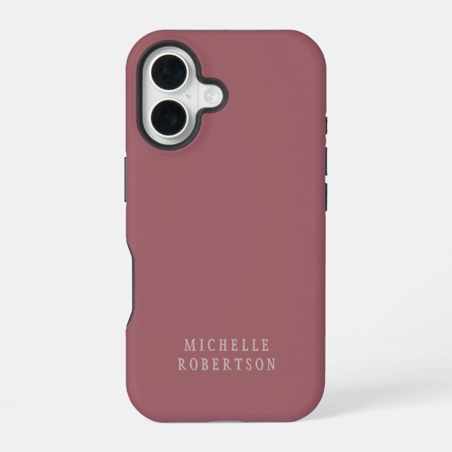 Trend Rose Dust Gold Creative Unique Classical iPhone 16 Case (Back)