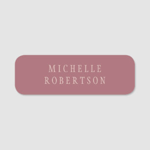 Trend Rose Dust Gold Creative Unique Classical Name Tag