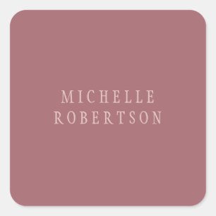 Trend Rose Dust Gold Creative Unique Classical Square Sticker