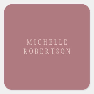 Trend Rose Dust Gold Creative Unique Classical Square Sticker