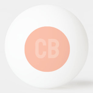 Trend Soft Peach Monogram Ping Pong Ball