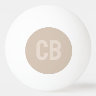Trend Soft Taupe Monogram Ping Pong Ball
