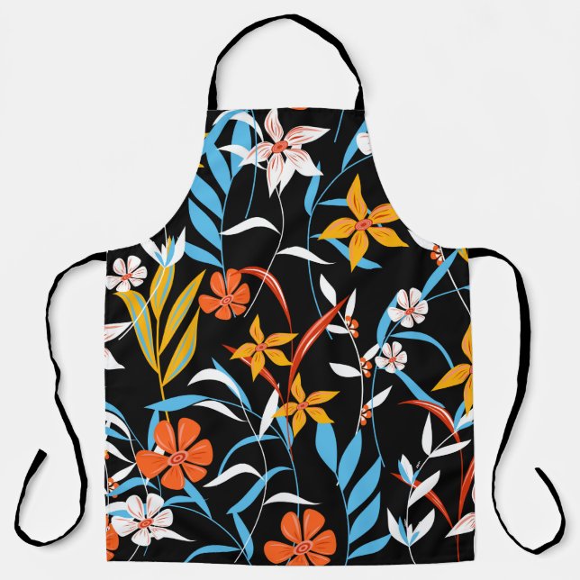 Trending abstract seamless pattern with colorful t apron (Front)