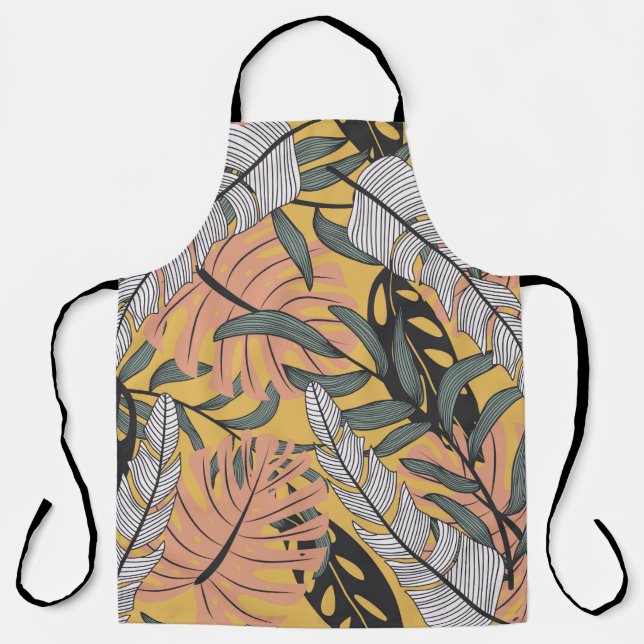 Trending abstract seamless pattern with colorful t apron (Front)