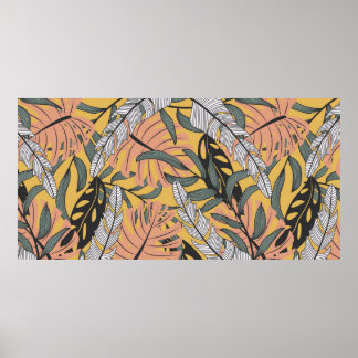 Trending abstract seamless pattern with colorful t poster