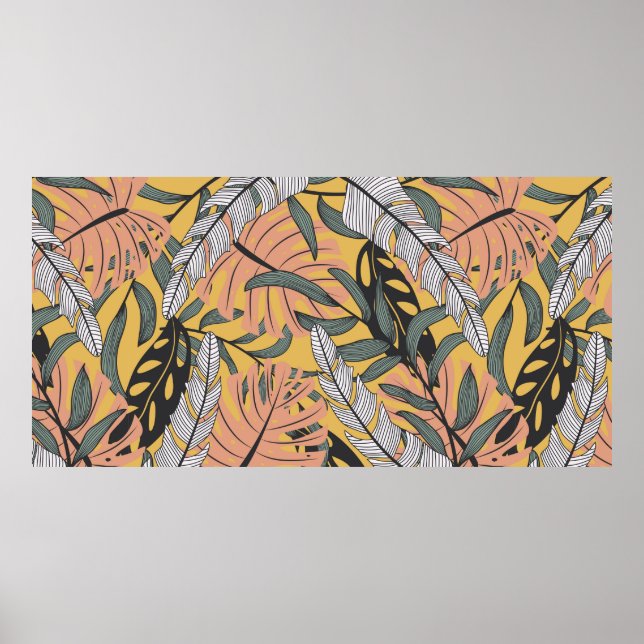 Trending abstract seamless pattern with colorful t poster (Front)