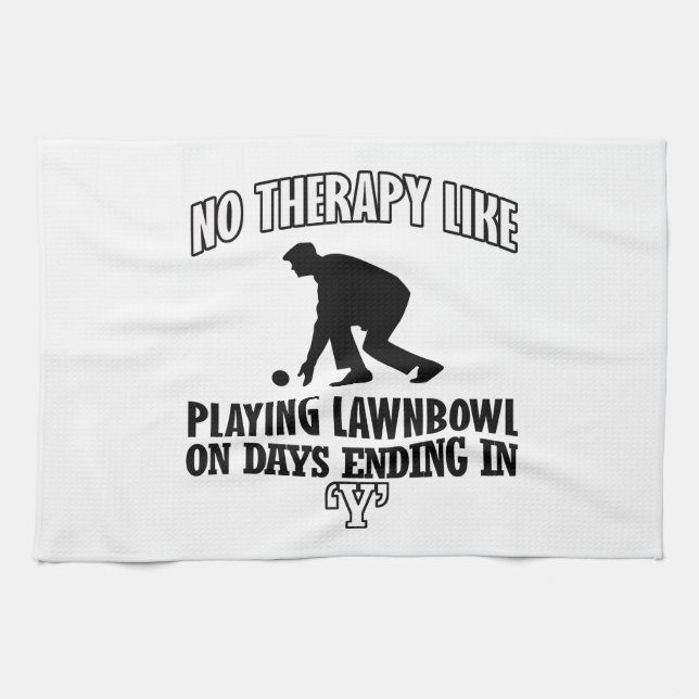 Trending and awesome Lawn-bowl designs Tea Towel (Horizontal)
