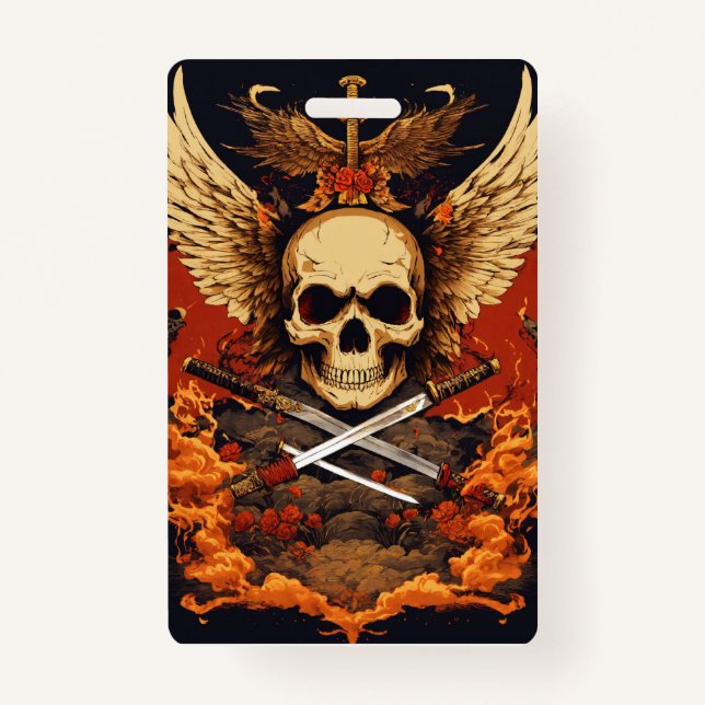 trending badeg ID badge (Back)