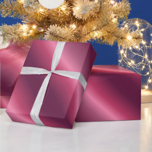 Trending Bordeaux Christmas Holiday Glossy Gift Wrapping Paper