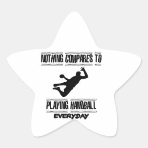 Trending cool Handball designs Star Sticker